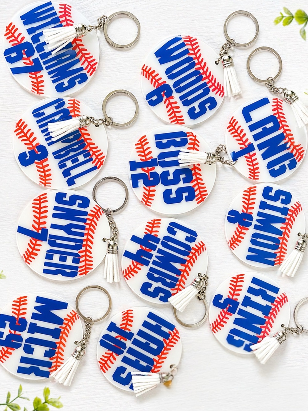 Personalized Baseball Keychain - Picture 3 of 5